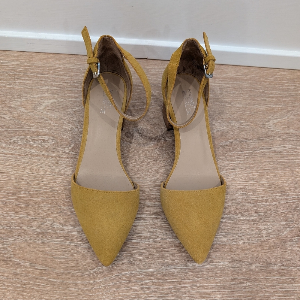 Market & Spruce Madison Suede Ankle Strap Heel Size 7.5 - Picture 2 of 14